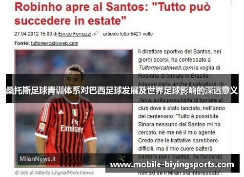 桑托斯足球青训体系对巴西足球发展及世界足球影响的深远意义 桑托斯足球青训体系对巴西足球发展及世界足球影响的深远意义