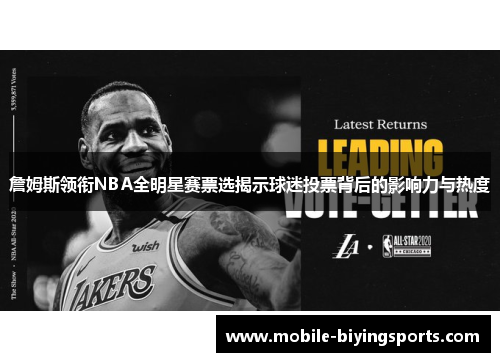 詹姆斯领衔NBA全明星赛票选揭示球迷投票背后的影响力与热度 詹姆斯领衔NBA全明星赛票选揭示球迷投票背后的影响力与热度